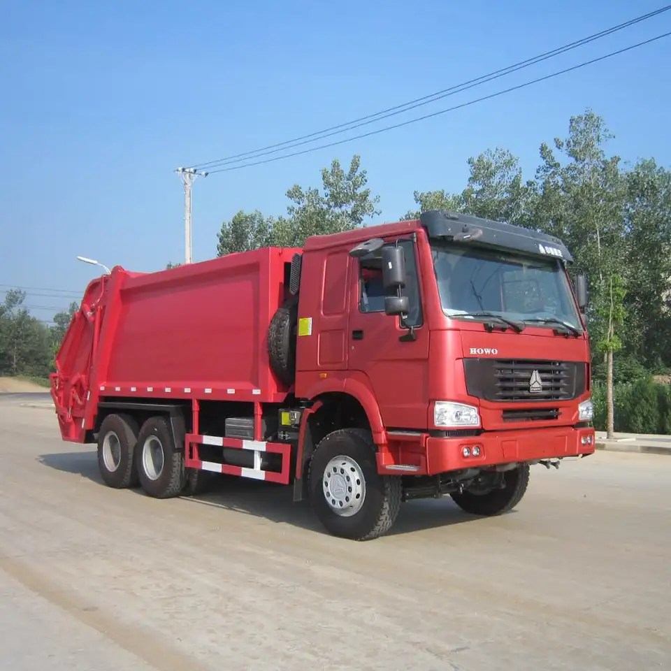 Howo 6x4 Heavy Duty Compacted Garbage Truck 30ton Rear Loader Garbage